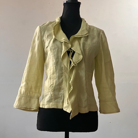 Phillipe adec Jackets & Blazers - 100% yellow linen jackets